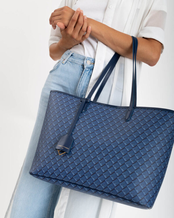 10001 TOTE MONOGRAM BLUE