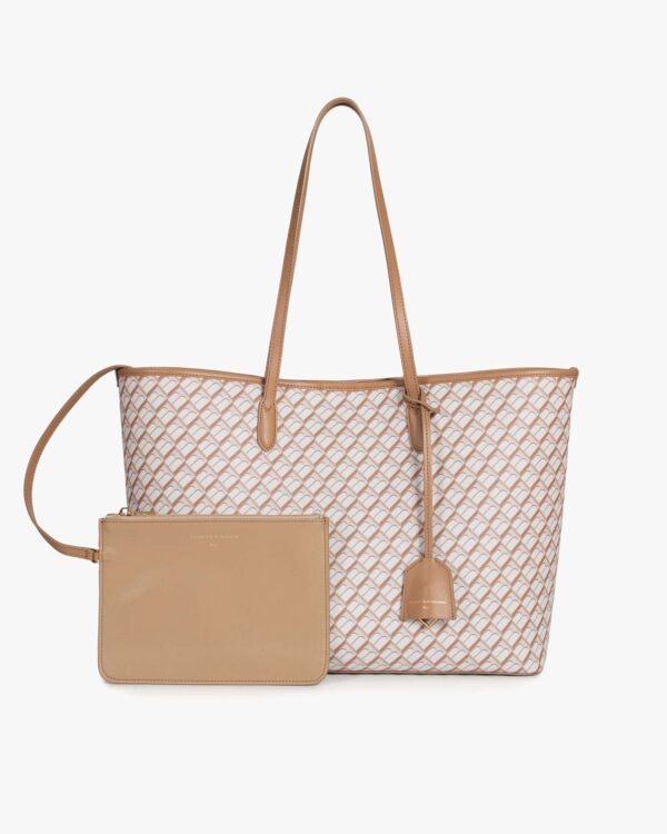 10001 TOTE MONOGRAM TAN