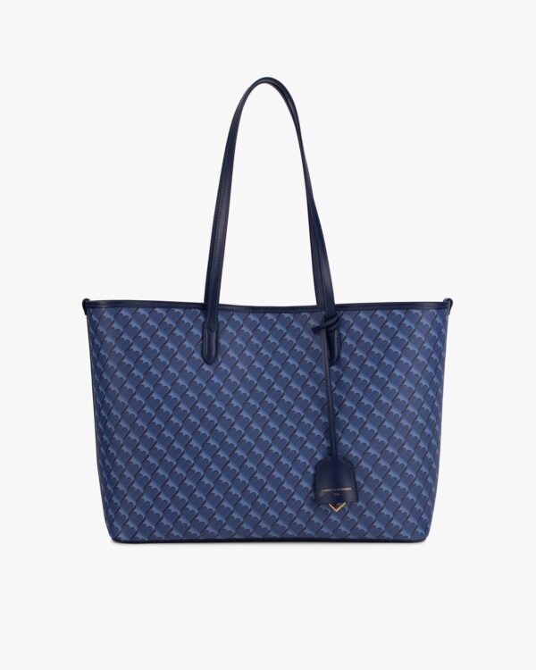 10002 TOTE MONOGRAM BLUE