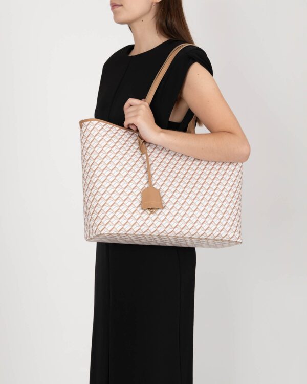 10003 TOTE MONOGRAM TAN